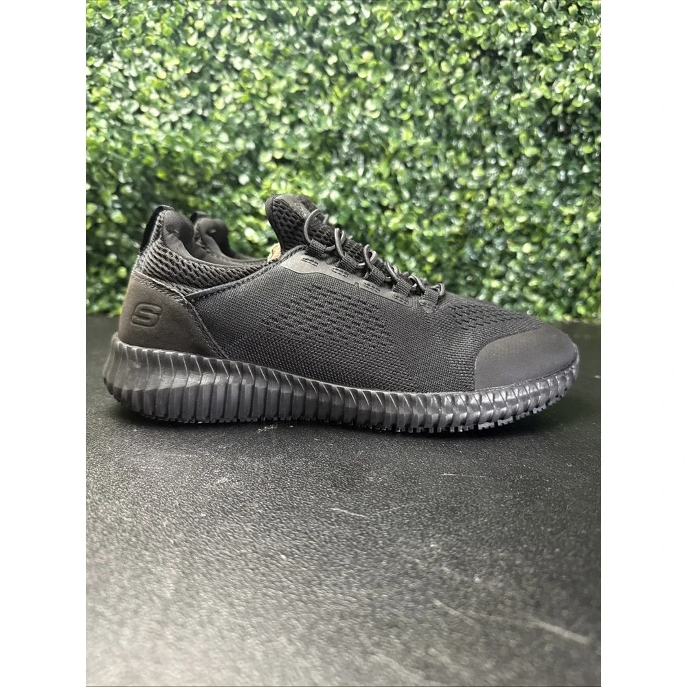 Non Slippery Memory Foam Work Shoes for Men Slip Resistant Work Size 8